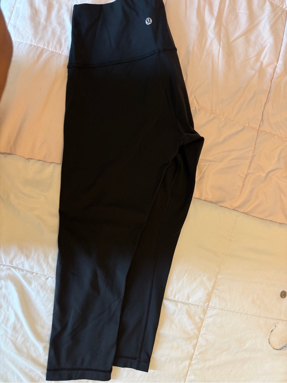 lululemon athletica Black Cropped Leggings